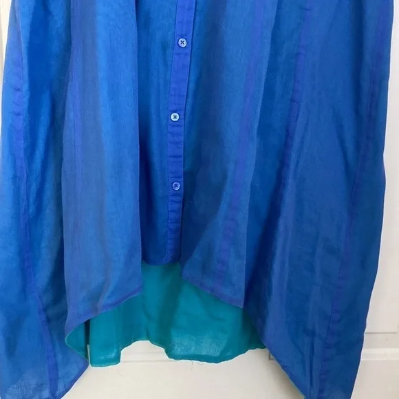 Gauzy silky Reversible double layer lightweight vest duster petticoat - Picture 8 of 13